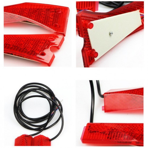 Pour KUGOO M4 AIMITE 1 paire de feux d'avertissement de virage gauche et droit pour Scooter électrique (rouge) SA601A1378-05
