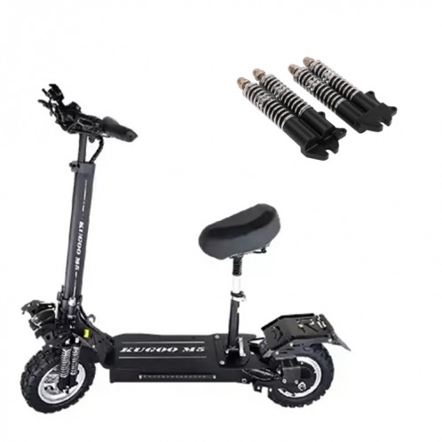 Pour KUGOO M5 AIMITE 1 paire d'accessoires de Scooter électrique amortisseurs double ressort (noir) SA101A641-05