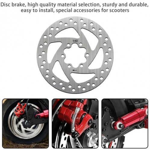 AIMITE pour scooter électrique KUGOO M4 de 10 pouces Disque de frein 140 mm Disque de roue arrière SA0187845-05