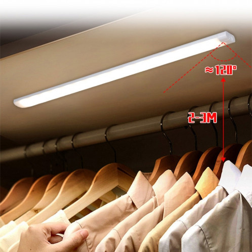 Lampe d'urgence à LED 30 cm avec capteur humain USB tricolore à intensité variable pour armoire SH75031552-012