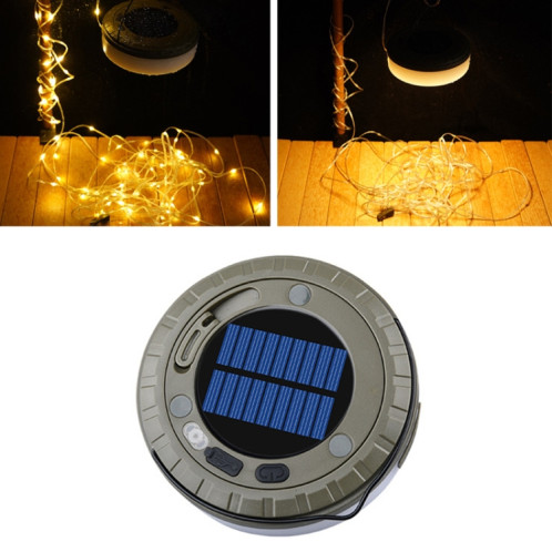 Guirlande lumineuse solaire LED pour camping, chargement de type C, couleur : 10 m, lumière chaude unique SH8002848-09