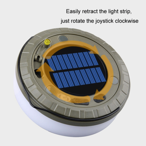 Guirlande lumineuse solaire LED pour camping, chargement de type C, couleur : 10 m, lumière chaude unique SH8002848-09