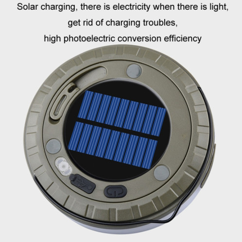 Guirlande lumineuse solaire LED pour camping, chargement de type C, couleur : 10 m, lumière chaude unique SH8002848-09
