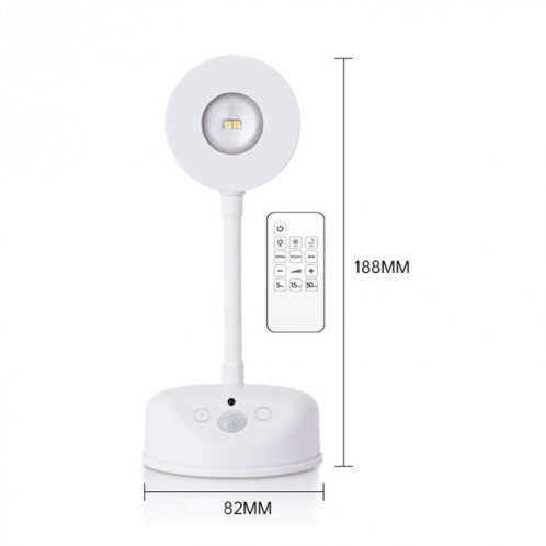 Projecteur sans fil rechargeable à capteur de mouvement LED avec télécommande 2000 mAh blanc SH4103841-013