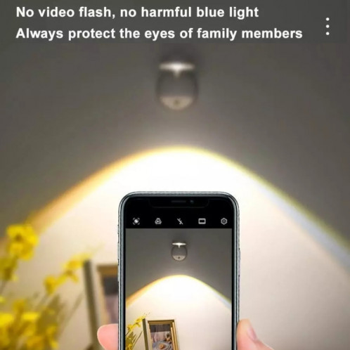 Projecteur LED sans fil rechargeable avec détecteur de mouvement et télécommande 1200 mAH Noir SH41021887-013