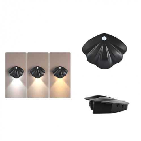 Magnetic Motion Sensor Wall Lamp Rechargeable LED House Number Light SE Version 500mAh(Black) SH801B712-011