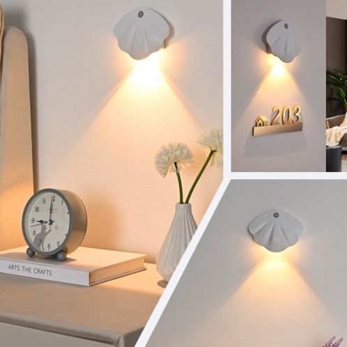 Magnetic Motion Sensor Wall Lamp Rechargeable LED House Number Light PRO Version 1200mAh(White) SH802A321-011
