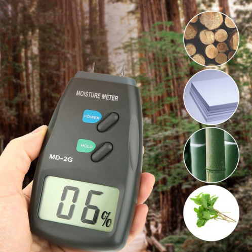 Détecteur d'humidité et d'humidité du bois à écran LCD à 2 broches MD-2G SH0632735-011