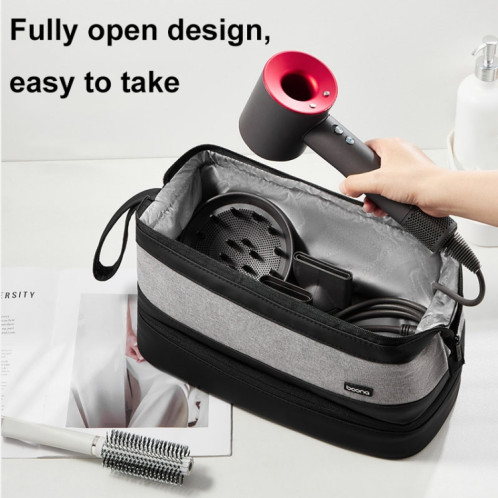 Pour Dyson Baona BN-DS005 Sac de rangement pour sèche-cheveux et fer à friser à double couche de grande capacité (gris) SB401A1153-09
