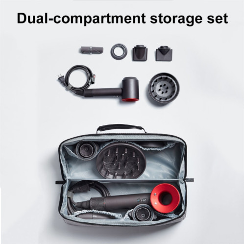 Pour Dyson Baona BN-DS010 Sac de rangement étanche pour sèche-cheveux de grande capacité (noir) SB901B1100-09
