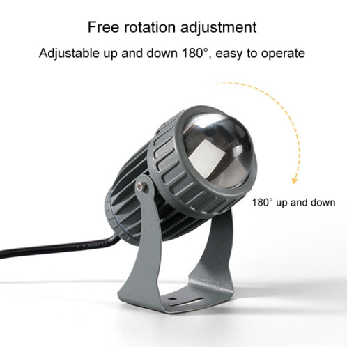 Projecteur LED 10 W à un faisceau, éclairage d'extérieur étanche, lampe murale à distance, lampe de paysage, couleur : choisissez 1 des 3 couleurs SH1201370-010