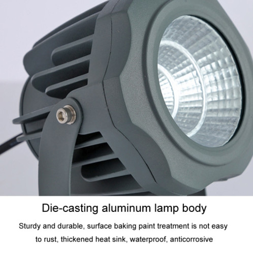Projecteur LED COB extérieur étanche pour panneau d'affichage, lampe de jardin, couleur : 50 W, 7 couleurs SH4613970-012