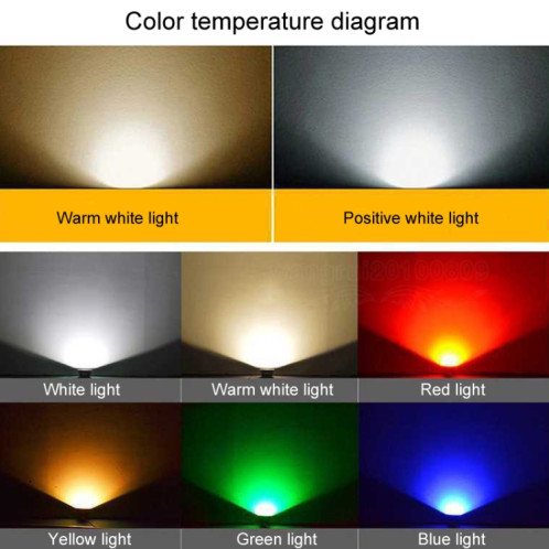 Projecteur LED COB extérieur étanche pour panneau d'affichage, lampe de jardin, couleur : 30 W, 2 couleurs au choix 1 SH4608882-012