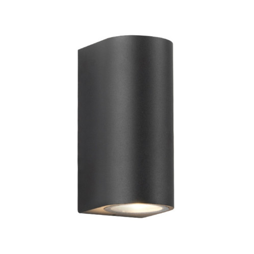 Appliques murales extérieures à LED, éclairage extérieur étanche pour porte de villa, patio, projecteurs lumineux d'arrière-plan, style : carré à 1 tête avec ampoule GU10 (blanc froid) SH107B582-010