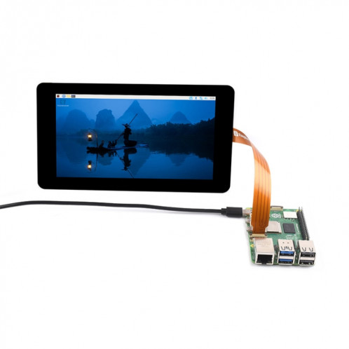 Waveshare 25947 pour Raspberry Pi 5ème écran DSI câble souple 22 broches à 15 broches câble FPC, spécification: 200mm SW4201795-06