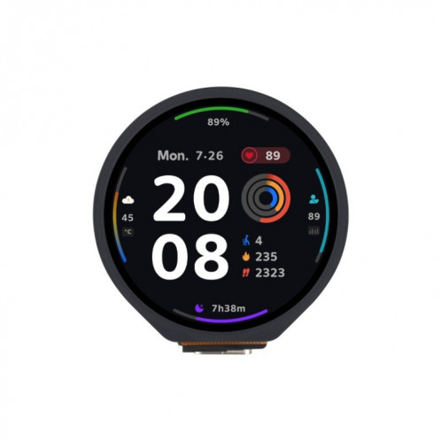 Carte de développement LCD tactile ronde Waveshare 25098 ESP32-S3 de 1,28 pouce SW13621304-08