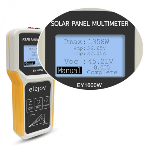 Multimètre pour panneau solaire photovoltaïque elejoy 1600 W MPPT (EY1600W) SE901A1969-09