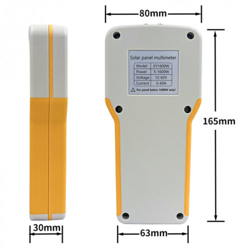 Multimètre pour panneau solaire photovoltaïque elejoy 1600 W MPPT (EY1600W) SE901A1969-09