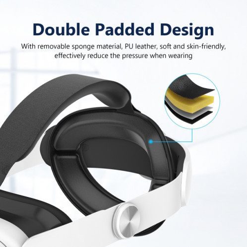 Pièces de rechange pour sangle de tête en éponge confortable pour casque de réalité virtuelle Meta Quest 3 SH1823281-08
