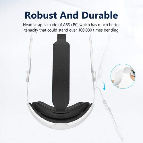 Pièces de rechange pour sangle de tête en éponge confortable pour casque de réalité virtuelle Meta Quest 3 SH1823281-08