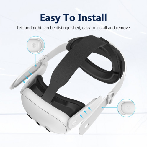 Pièces de rechange pour sangle de tête en éponge confortable pour casque de réalité virtuelle Meta Quest 3 SH1823281-08