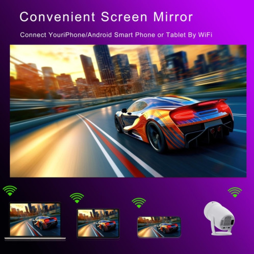 Projecteur intelligent HY400 Android 12.0 Projecteur familial portable Prise AU SH8804241-013