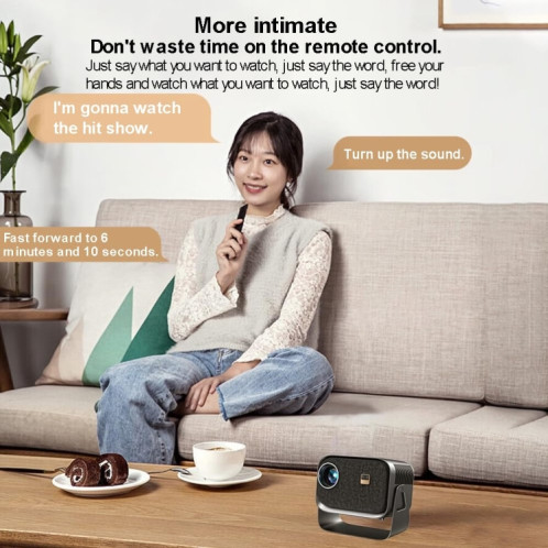 Mini projecteur portable Android 4K HD pour cinéma maison intelligent () SH501B1969-015