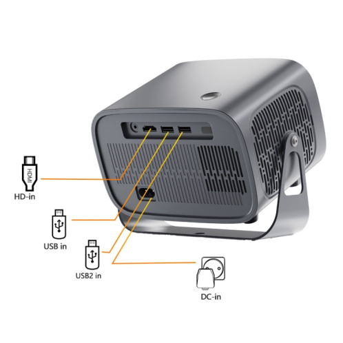 Projecteur portable intelligent Android 4K avec prise britannique SH5502923-013