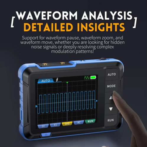 Générateur de signaux d'oscilloscope numérique portable FNIRSI 2 en 1, ensemble : mise à niveau SF2002430-010