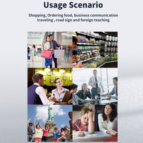 International Version Multi-language Scanning Offline Intelligent Simultaneous Translation Pen(Gray) SH701A398-011
