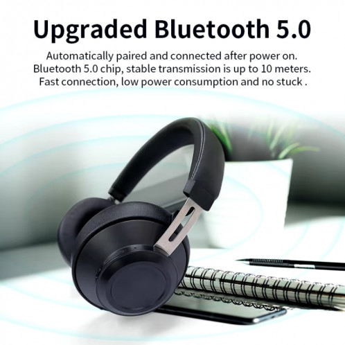 Casque serre-tête Bluetooth 5.0 Bluedio BT5 (noir) SB001A1375-011