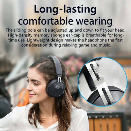 Casque serre-tête Bluetooth 5.0 Bluedio BT5 (noir) SB001A1375-011