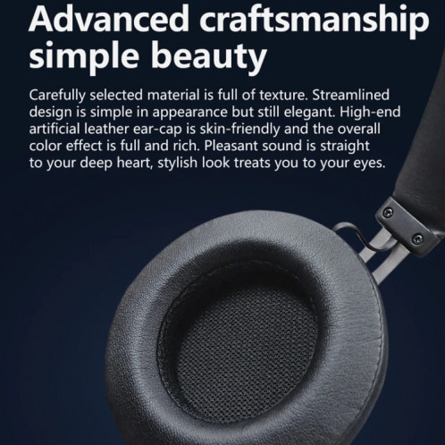 Casque serre-tête Bluetooth 5.0 Bluedio BT5 (noir) SB001A1375-011
