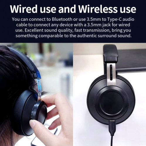 Casque serre-tête Bluetooth 5.0 Bluedio BT5 (noir) SB001A1375-011