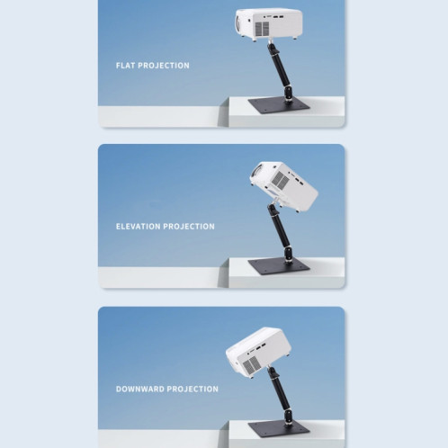 Support de projecteur à structure entièrement métallique avec support à cardan pour une rotation à 360 degrés SH2133167-010