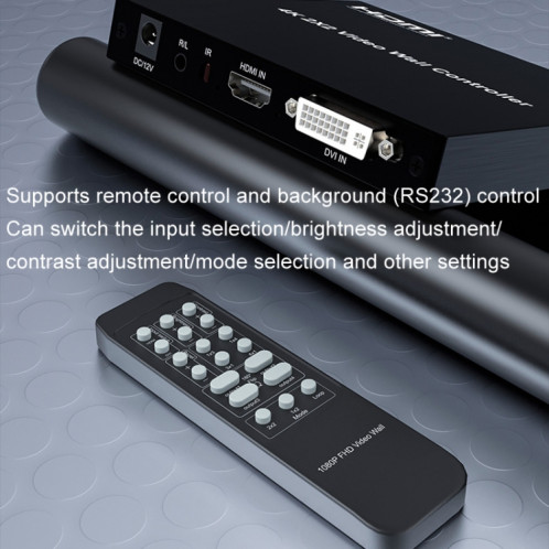 Prise en charge de l'épissure vidéo HD HDMI 4K 2x2 Entrée HDMI / DVI Sortie HDMI 4 canaux Prise britannique SH8503435-08