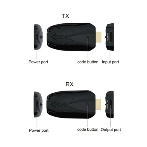 Rallonge sans fil HDMI 150 m 1080P à travers le mur, émetteur + récepteur SH2365312-09