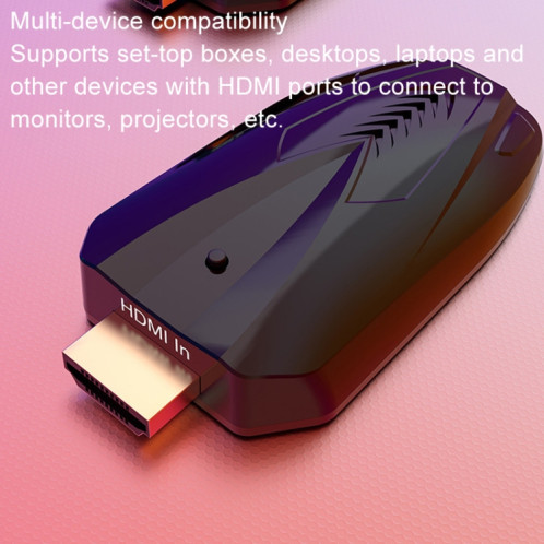 Rallonge sans fil HDMI 150 m 1080P à travers le mur, émetteur + récepteur SH2365312-09