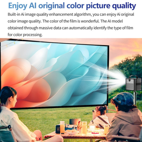 Projecteur sans fil 3D Wifi TOUMEI S8 1080P/4K DLP Android 11.OS Prise UE ST1003385-025