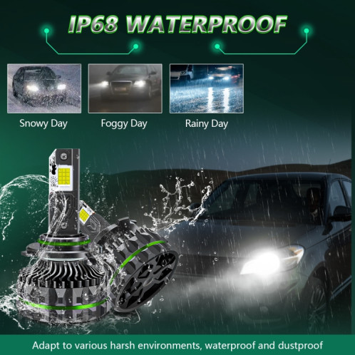 Projecteur de voiture à 24 LED avec quatre tubes en cuivre de 150 W, ampoule : 9012 SH4503710-013