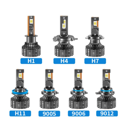 Phare LED 95 W à trois tubes en cuivre en alliage d'aluminium épais, ampoule : 9006 SH48021497-09