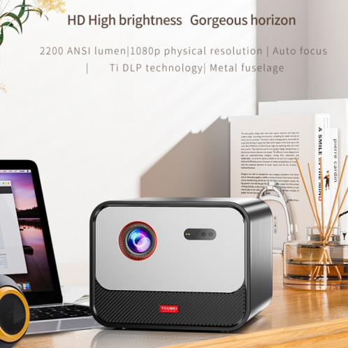 Projecteur Home Cinéma DLP TOUMEI X5 HD haute luminosité 1080P Projecteur Prise britannique (gris) ST903A1578-016