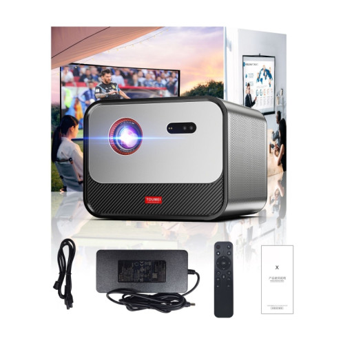 Projecteur Home Cinéma DLP TOUMEI X5 HD haute luminosité 1080P Projecteur Prise britannique (gris) ST903A1578-016