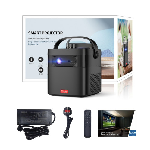 TOUMEI M2 Projecteur d'extérieur portable avec batterie intégrée de grande capacité Projection portable Prise britannique ST610288-010