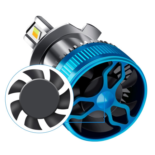 Phare à LED tricolore 50 W en alliage d'aluminium à double tube de cuivre, ampoule : 9012 SH65031858-08