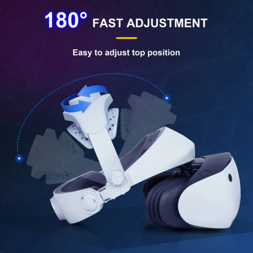 DEVASO pour PlayStation VR 2 Elite Bandeau antidérapant confortable réduisant le poids (blanc) SD301A1693-09