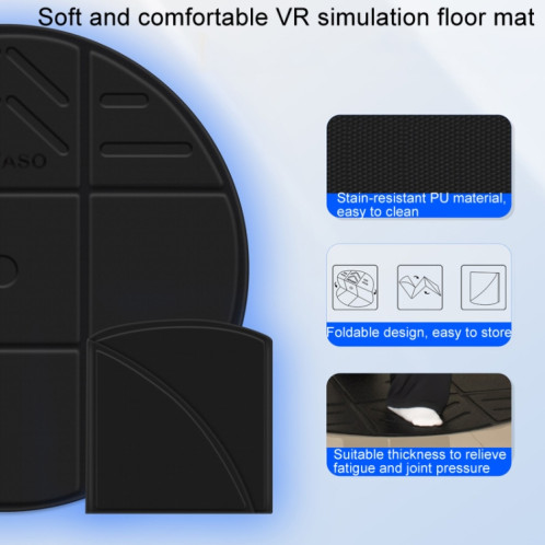 Tapis de sol pour simulation de jeu sportif DEVASO VR (noir) SD901A1881-07