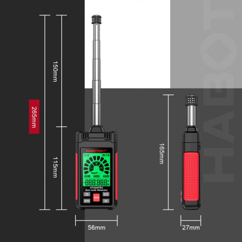 Détecteur de fuite de gaz combustible et de méthane HABOTEST SH2928455-013