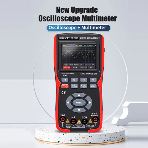 Oscilloscope numérique portatif multifonctionnel à écran couleur ZOYI (français) SZ101A976-09