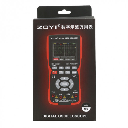 Oscilloscope numérique portatif multifonctionnel à écran couleur ZOYI (français) SZ101A976-09